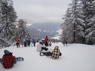 Początek tras wzdłuż nowego 4 osobowego wyciągu Jezersko