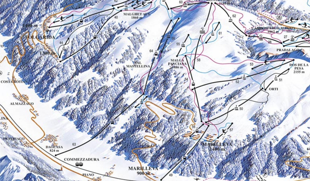 Mapa Tras Folgarida Mapa Tras Folgarida
