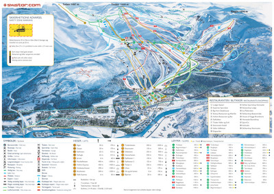 Informacja turystyczna Hemsedal - mapa tras narciarskich