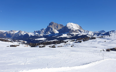 Seiser Alm - Alpe di Siusi w lutym 2022 roku (fot. Tomek Knyć)