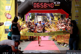 Transvulcania 2012- przekraczając metę