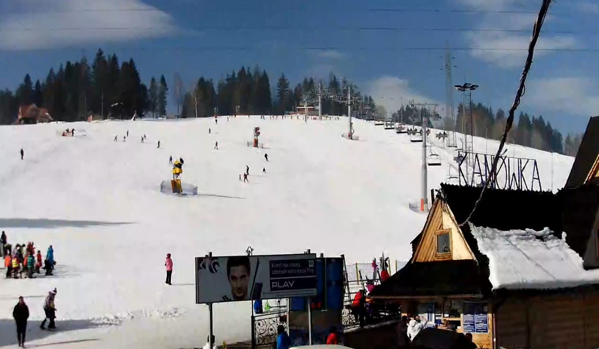 Białka Tatrzańska 20.02.2015 (źródło: WebCamera.pl) Białka Tatrzańska 20.02.2015 (źródło: WebCamera.pl)