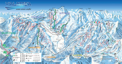 Via Lattea mapa tras narciarskich