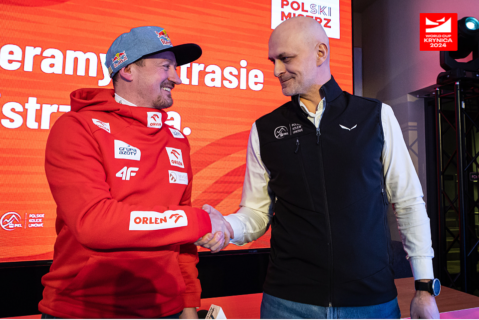 Adam Małysz - prezes PZN i Daniel Pitrus - prezes Grupy PKL