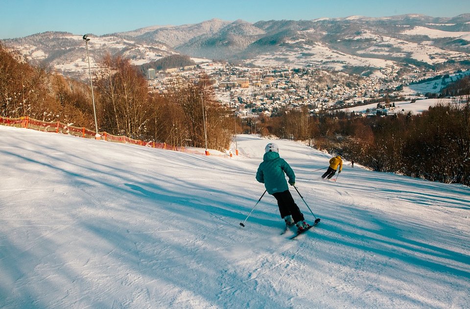 Sylwester na stoku w ośrodku PKL na Palenicy w Szczawnicy