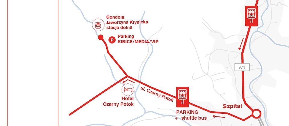 Mapa PKL Jaworzyna Krynicka podczas zawodów World Cup Krynica