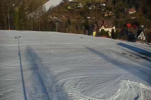 Wisła Cieńków Widok na trasę kolei krzesełkowej