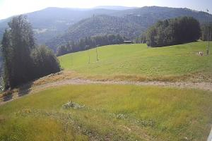 Brenna Ski Dolina Brenna Kamera 2 Widok na trasę narciarska