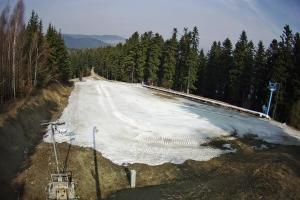 Myślenice Myślenice SN Widok na stok dla początkujących
