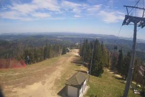 Krynica Jaworzyna Krynicka Widok ze szczytu Jaworzyny Krynickiej (1114 m n.p.m)