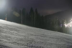 Kamera: Cieńków Widok na trasę kolei krzesełkowej Wisła Cieńków Widok na trasę kolei krzesełkowej