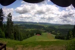 Kamera: Lesko - Ski Widok z góry na stok Lesko Weremień Lesko - Ski Widok z góry na stok