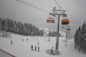 Zieleniec Zieleniec Zieleniec SKI Arena - Widok z górnej stacji
