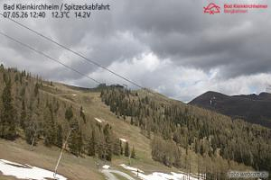 Spitzeck Bad Kleinkirchheim - Spitzeck widok z Biospharenparkbahn Brunnach