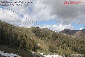 Spitzeck Bad Kleinkirchheim - Spitzeck widok z Biospharenparkbahn Brunnach