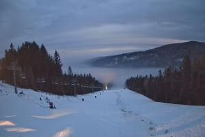 Kamera: Myślenice SN Widok z górnej stacji Myślenice Myślenice SN Widok z górnej stacji