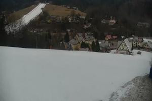 Kamera: Cieńków Widok na trasę kolei krzesełkowej Wisła Cieńków Widok na trasę kolei krzesełkowej