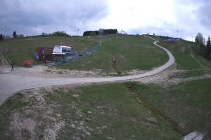 Tylicz Master Ski Widok naa dolną stację krzesełka