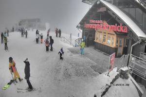 Kamera: Jaworzyna Krynicka Widok na trasÄ™ dla dzieci na szczycie (1100 m n.p.m.) Krynica Jaworzyna Krynicka Widok na trasÄ™ dla dzieci na szczycie (1100 m n.p.m.)