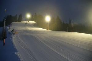 Wisła Cieńków Widok na trasę kolei krzesełkowej