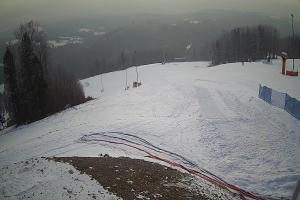 Brenna Ski Dolina Brenna Kamera 2 Widok na trasę narciarska