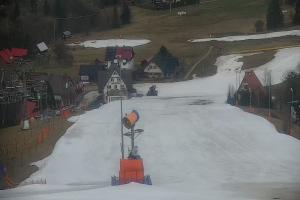 Wisła Cieńków Widok na stok