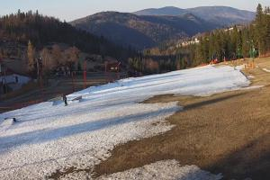 Szczyrk Biały Krzyż Widok na stok