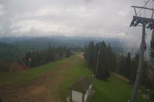 Krynica Jaworzyna Krynicka Widok ze szczytu Jaworzyny Krynickiej (1114 m n.p.m)