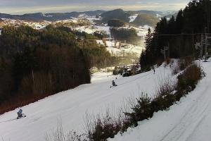 Laskowa-Kamionna Laskowa Ski Widok na stok