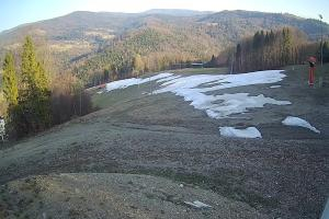 Brenna Ski Dolina Brenna Kamera 2 Widok na trasę narciarska