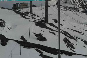 Przełecz Stelvio Passo Stelvio Widok na Górną stację Trincerone