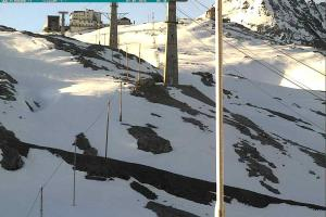 Przełecz Stelvio Passo Stelvio Widok na Górną stację Trincerone