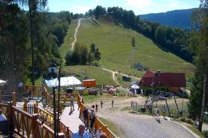 Szczawnica Palenica Widok na stok
