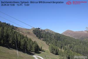 Spitzeck Bad Kleinkirchheim - Spitzeck widok z Biospharenparkbahn Brunnach