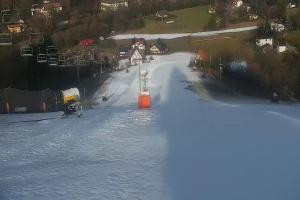 Wisła Cieńków Widok na stok