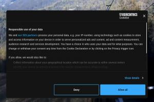 Kamera: Ośrodek Narciarski Stożek Widok z górnej stacji krzesełka na stok Wisła Ośrodek Narciarski Stożek Widok z górnej stacji krzesełka na stok