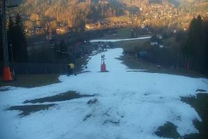 Kamera: Cieńków Widok na stok Wisła Cieńków Widok na stok