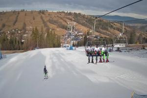 Kamera: Ski Suche Ski Suche - widok z górnej stacji Poronin Ski Suche Ski Suche - widok z górnej stacji