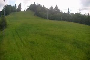 Kamera: Cieńków Widok na trasę kolei krzesełkowej Wisła Cieńków Widok na trasę kolei krzesełkowej