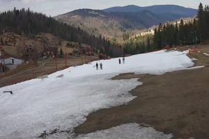 Szczyrk Biały Krzyż Widok na stok