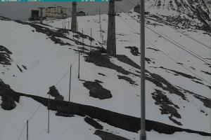 Przełecz Stelvio Passo Stelvio Widok na Górną stację Trincerone