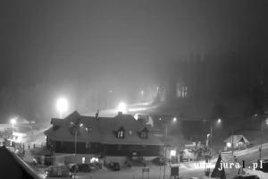 Szklarska Poręba Szrenica Ski Arena Widok na dolną stację wyciągu