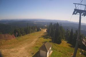 Krynica Jaworzyna Krynicka Widok ze szczytu Jaworzyny Krynickiej (1114 m n.p.m)