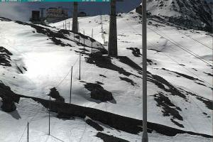 Przełecz Stelvio Passo Stelvio Widok na Górną stację Trincerone