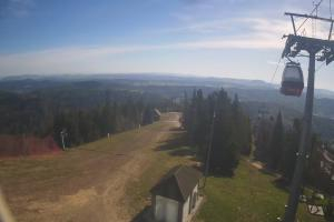 Krynica Jaworzyna Krynicka Widok ze szczytu Jaworzyny Krynickiej (1114 m n.p.m)