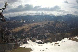 Zakopane Harenda Widok na stok z góry