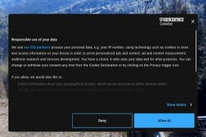 Kamera: Ośrodek Narciarski Stożek Widok z górnej stacji krzesełka na stok Wisła Ośrodek Narciarski Stożek Widok z górnej stacji krzesełka na stok