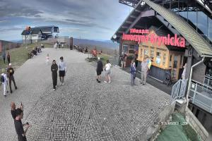 Kamera: Jaworzyna Krynicka Widok na trasÄ™ dla dzieci na szczycie (1100 m n.p.m.) Krynica Jaworzyna Krynicka Widok na trasÄ™ dla dzieci na szczycie (1100 m n.p.m.)