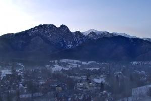 Zakopane Szymoszkowa Widok z karczmy Pająkówka
