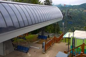 Szczawnica Palenica Widok na stok